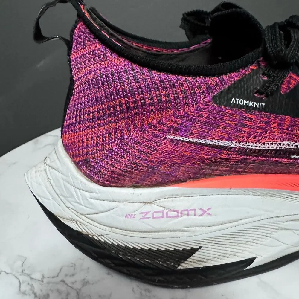 Nike Women's Pink Multi Flyknit Running Shoes - Picture 4 of 11